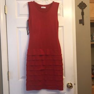 Calvin Klein red dress